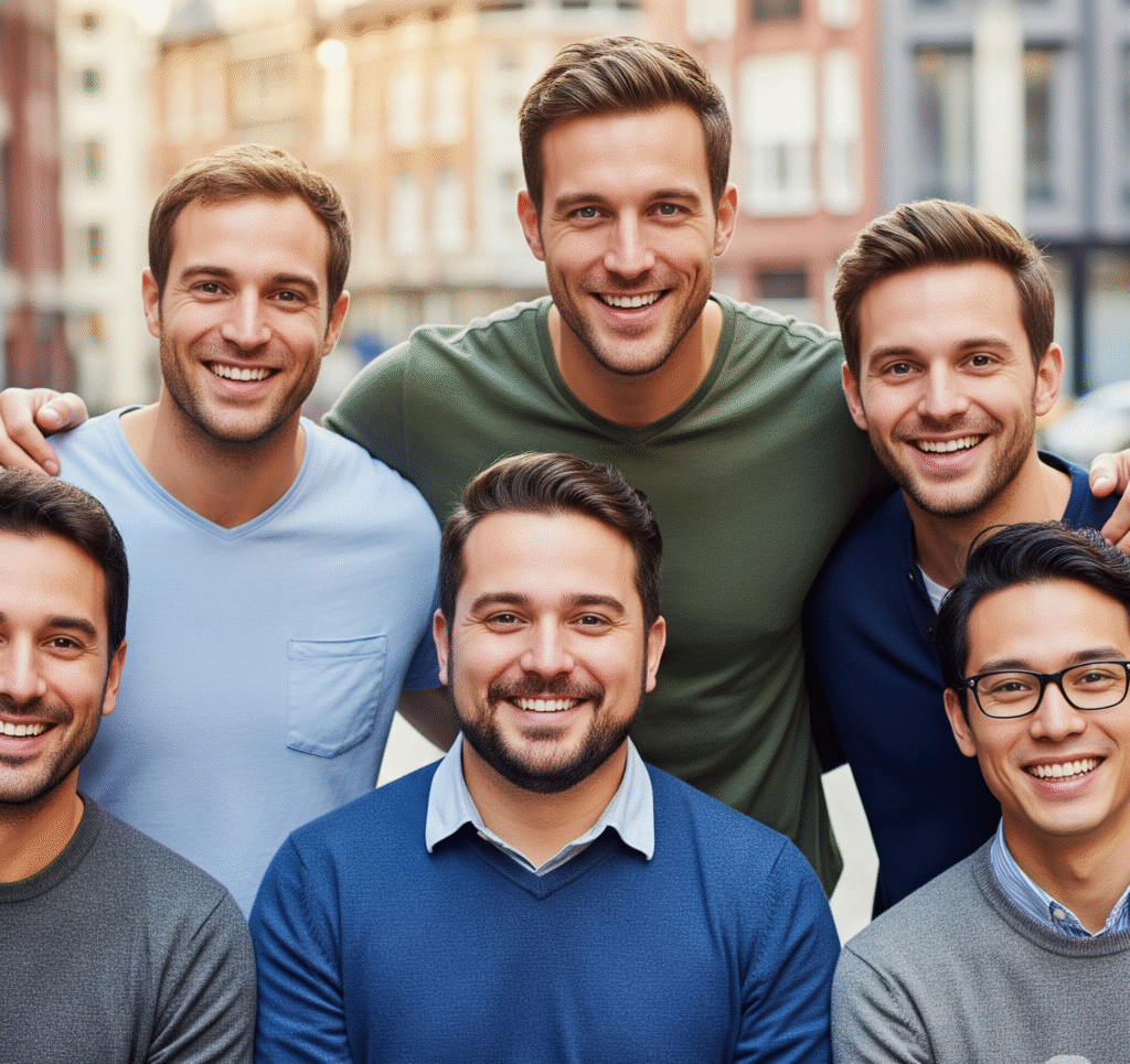 group of male sperm donors