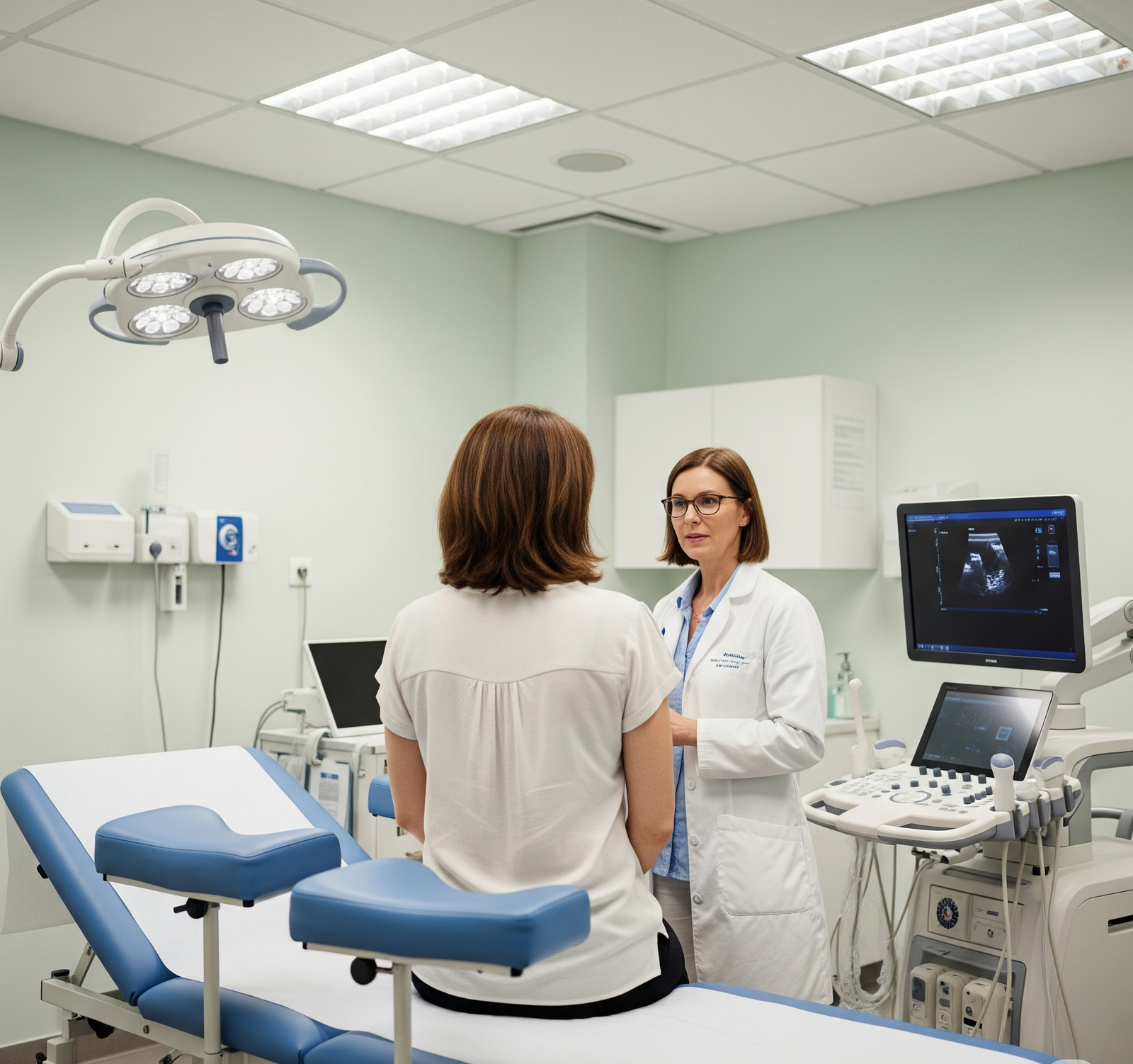 woman in a fertility clinic