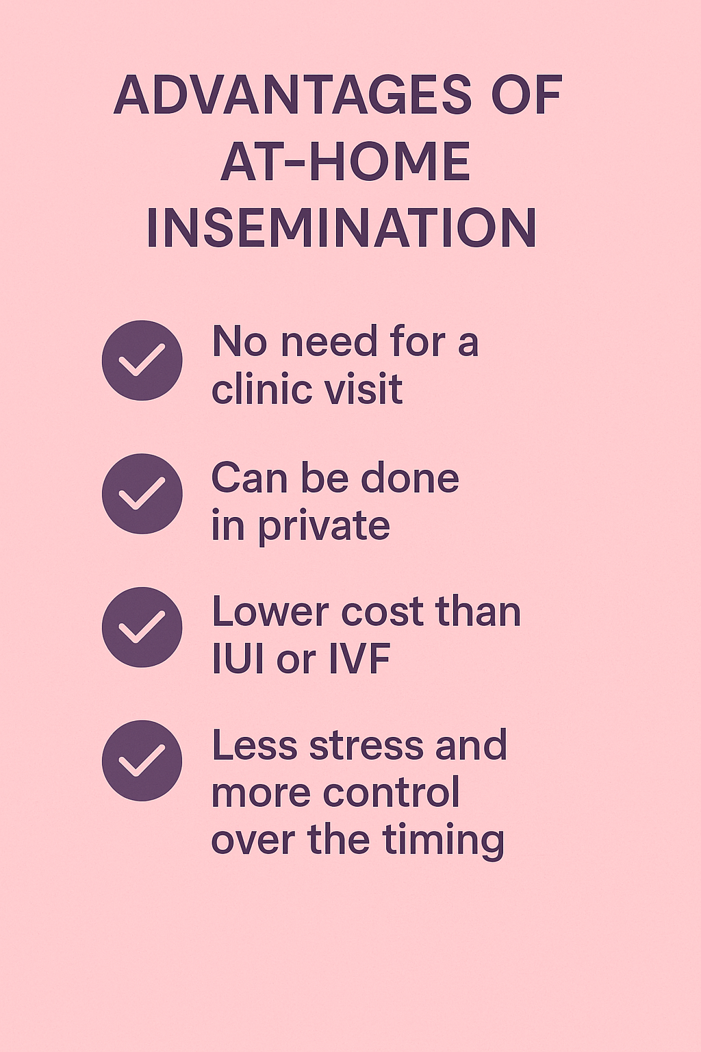 infographic about the advantages of at home insemination