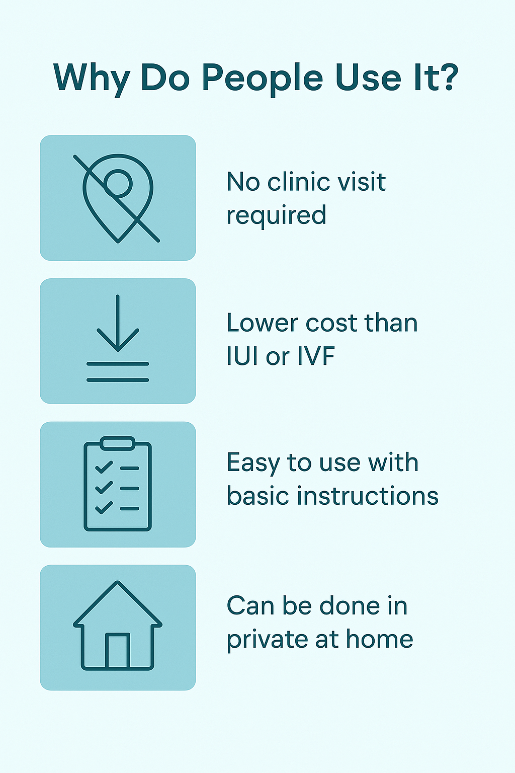 infographic on why people use insemination syringe