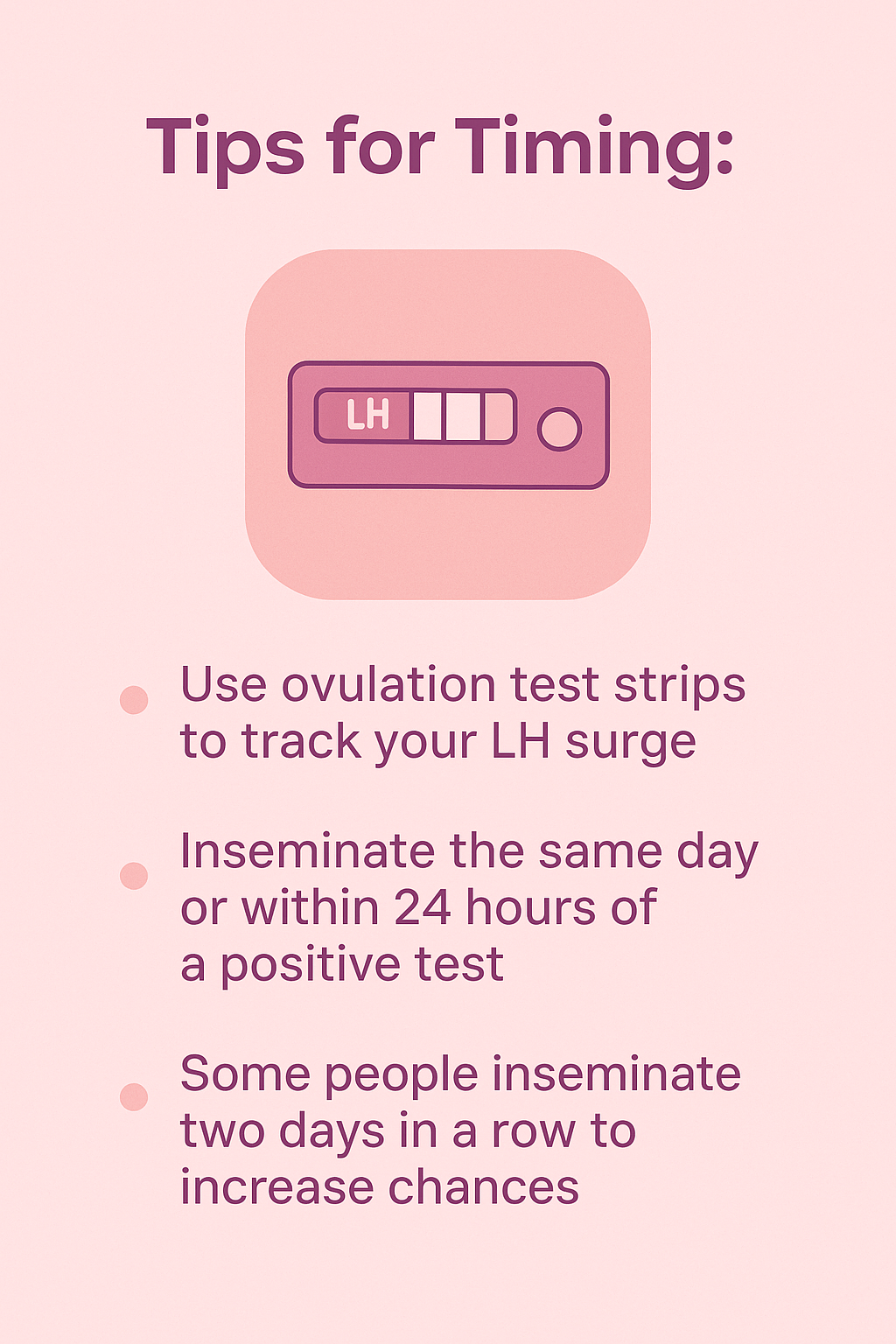 infographic tips for timing insemination